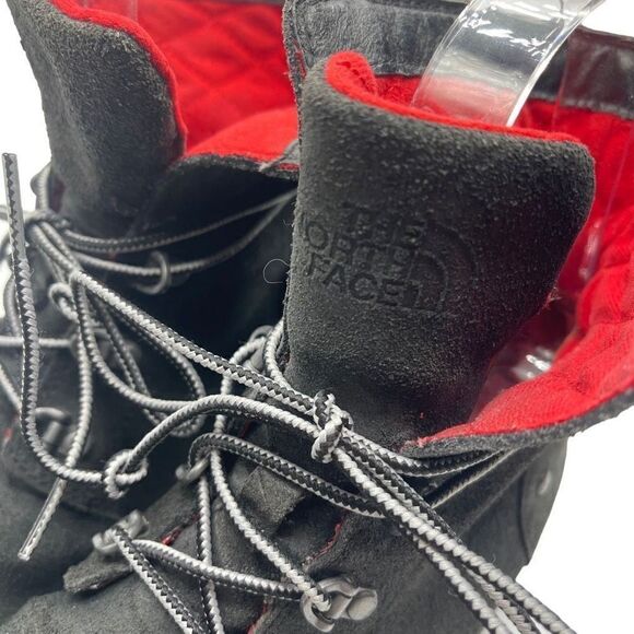 The North Face Women's Combat Winter Boots Lace Up Suede Black Size 6.5 - Picture 8 of 16